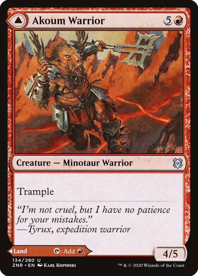 Guerreiro de Akoum / Akoum Warrior - Magic: The Gathering - MoxLand