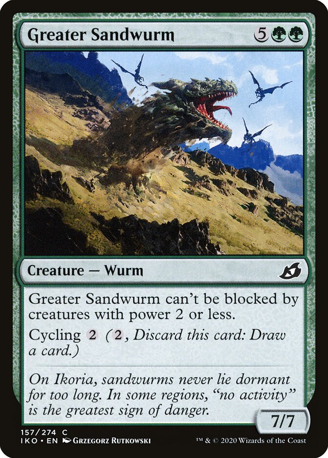 Grão-vorme-da-areia / Greater Sandwurm - Magic: The Gathering - MoxLand