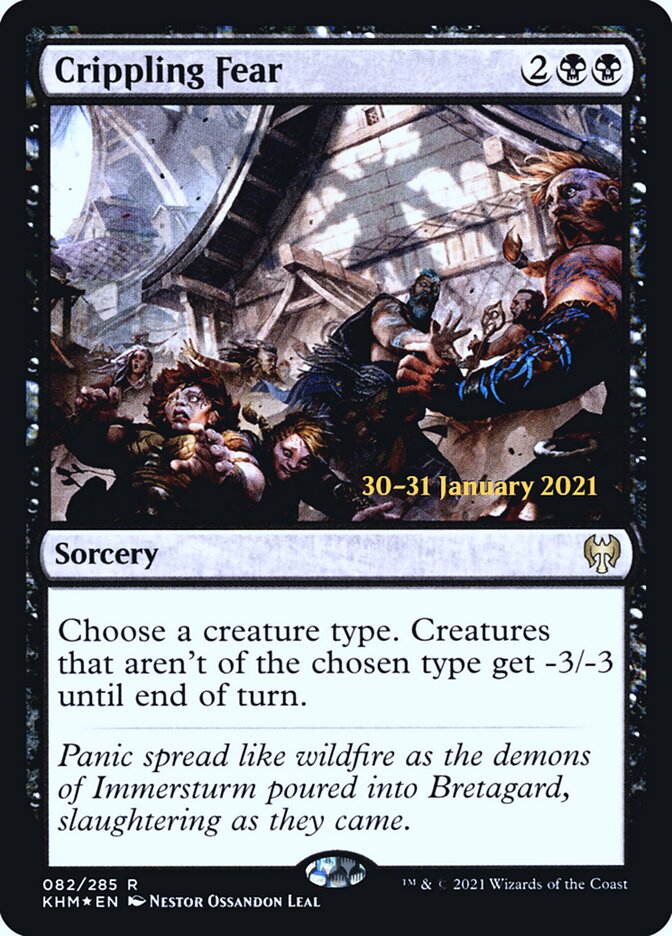 Medo Debilitante / Crippling Fear - Magic: The Gathering - MoxLand