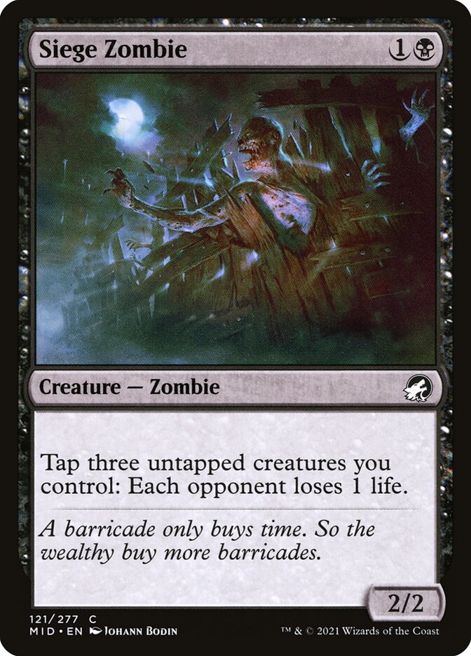 Zumbi de Cerco / Siege Zombie - Magic: The Gathering - MoxLand