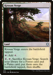 Orla Krosana / Krosan Verge - Magic: The Gathering - MoxLand