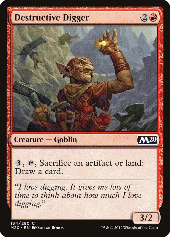 Escavador Destrutivo / Destructive Digger - Magic: The Gathering - MoxLand
