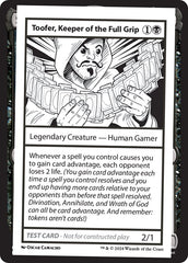 Toofer, Keeper of the Full Grip - Magic: The Gathering - MoxLand