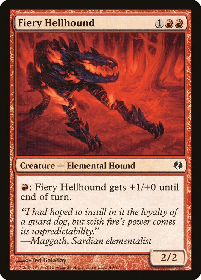 Sabujo Infernal / Fiery Hellhound - Magic: The Gathering - MoxLand