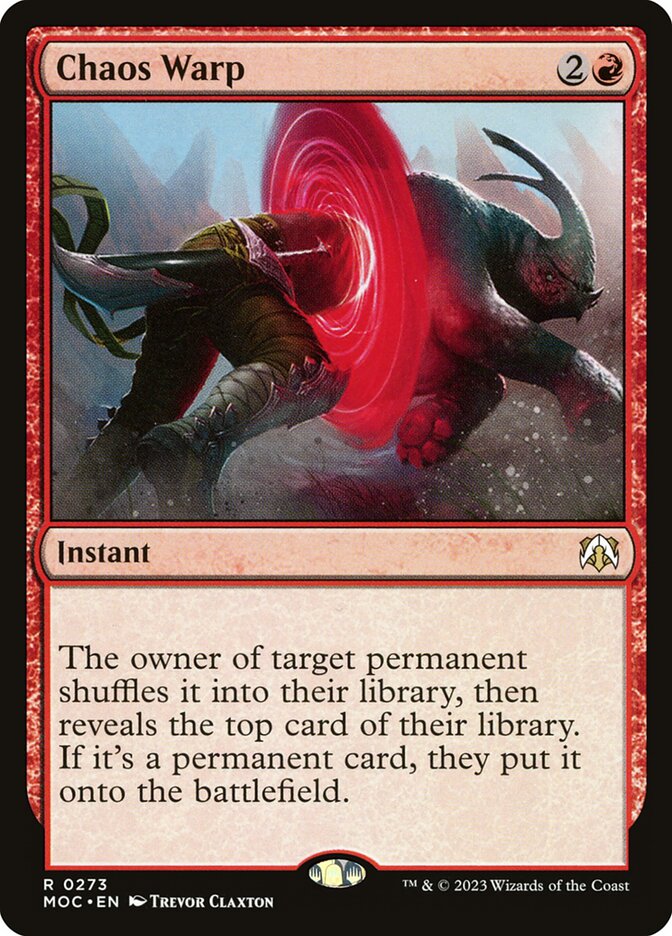 Distorção Caótica / Chaos Warp - Magic: The Gathering - MoxLand
