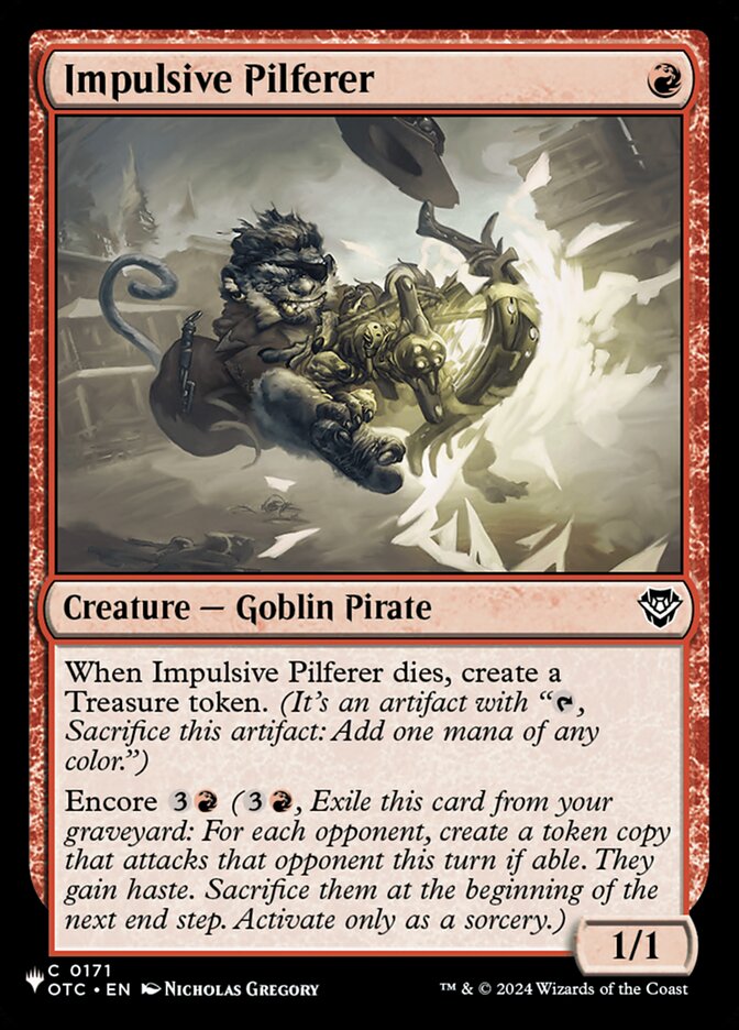 Gatuno Impulsivo / Impulsive Pilferer - Magic: The Gathering - MoxLand