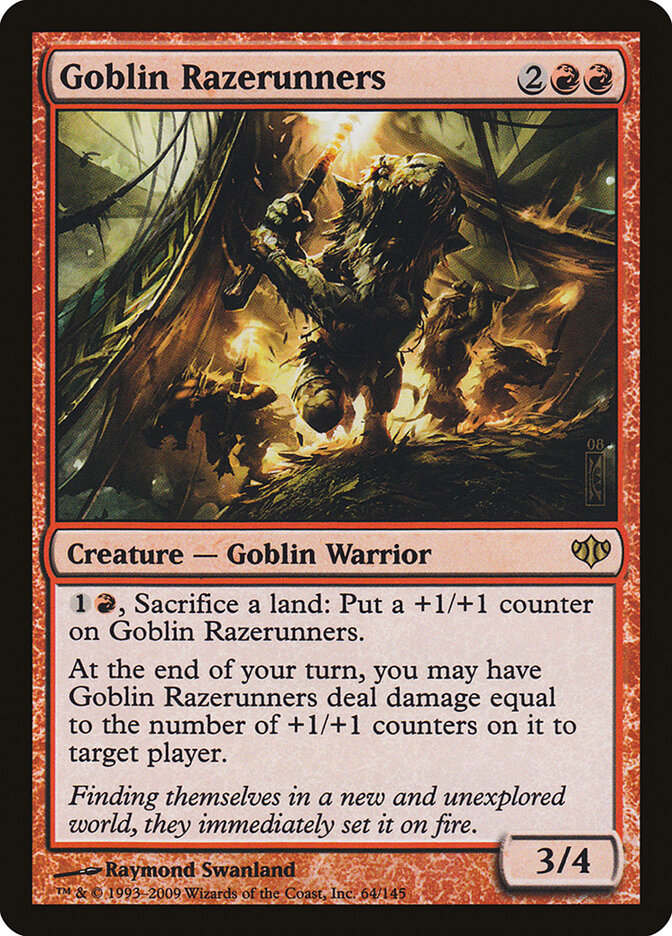 Arrasa-Quarteirões Goblin / Goblin Razerunners - Magic: The Gathering - MoxLand