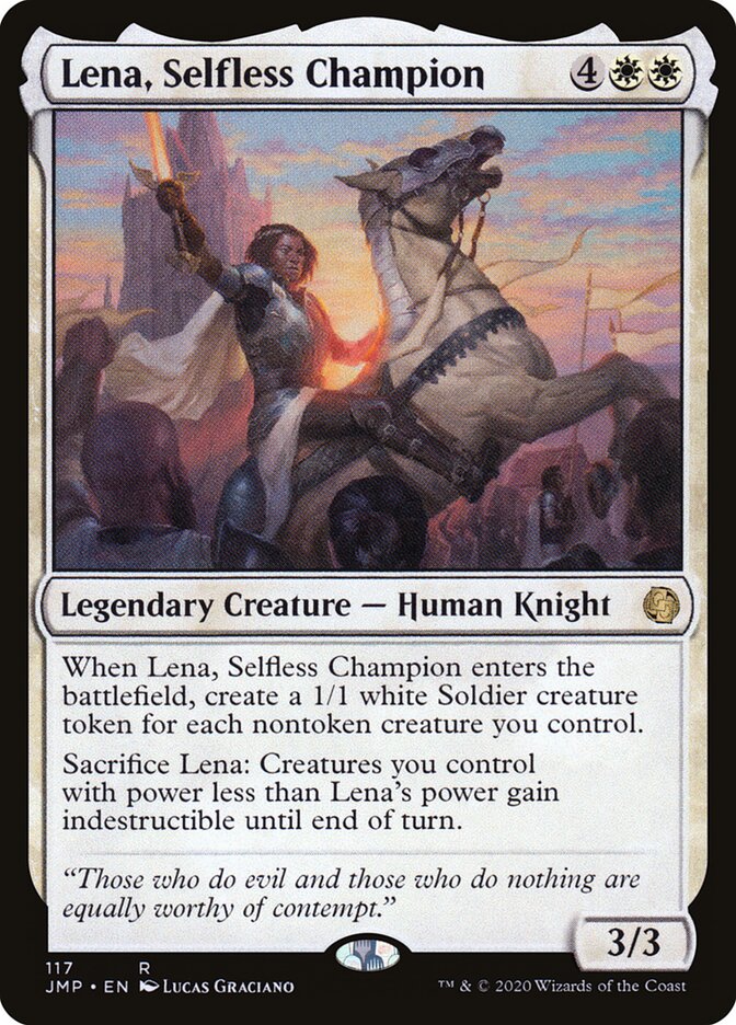 Lena, Campeã Altruísta / Lena, Selfless Champion - Magic: The Gathering - MoxLand