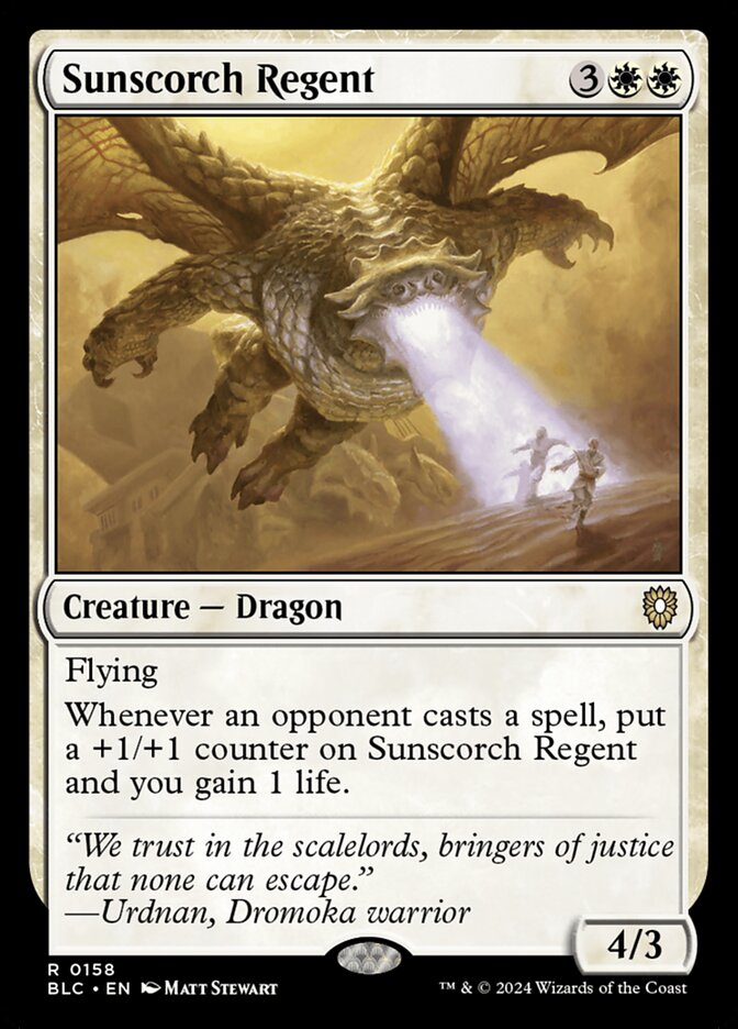 Regente da Queimadura Solar / Sunscorch Regent - Magic: The Gathering - MoxLand