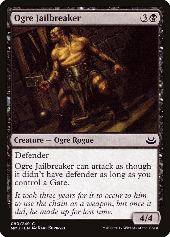 Ogre Fugitivo / Ogre Jailbreaker - Magic: The Gathering - MoxLand