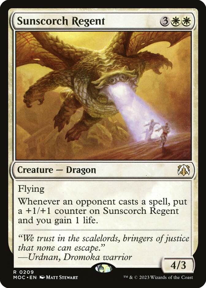Regente da Queimadura Solar / Sunscorch Regent - Magic: The Gathering - MoxLand