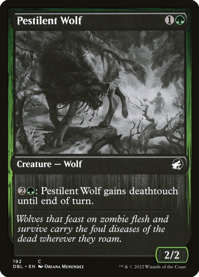 Lobo Pestilento / Pestilent Wolf - Magic: The Gathering - MoxLand