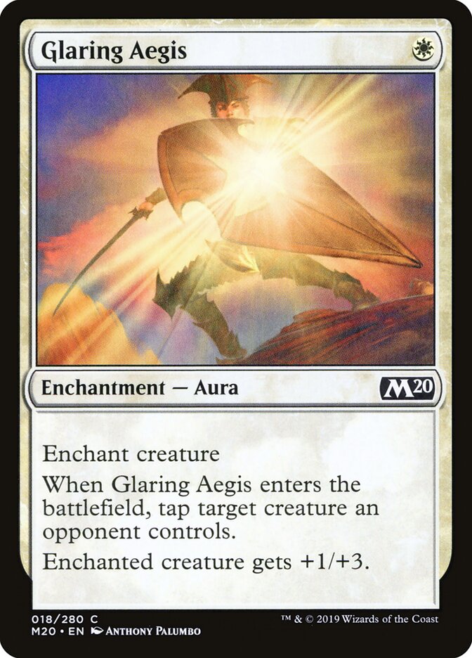 Égide Reluzente / Glaring Aegis - Magic: The Gathering - MoxLand