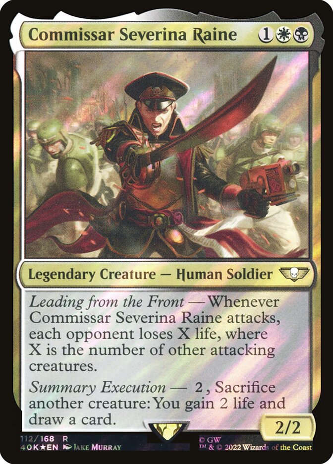 Comissária Severina Raine / Commissar Severina Raine - Magic: The Gathering - MoxLand