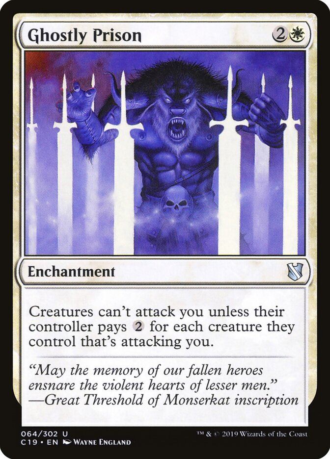 Prisão Fantasmagórica / Ghostly Prison - Magic: The Gathering - MoxLand