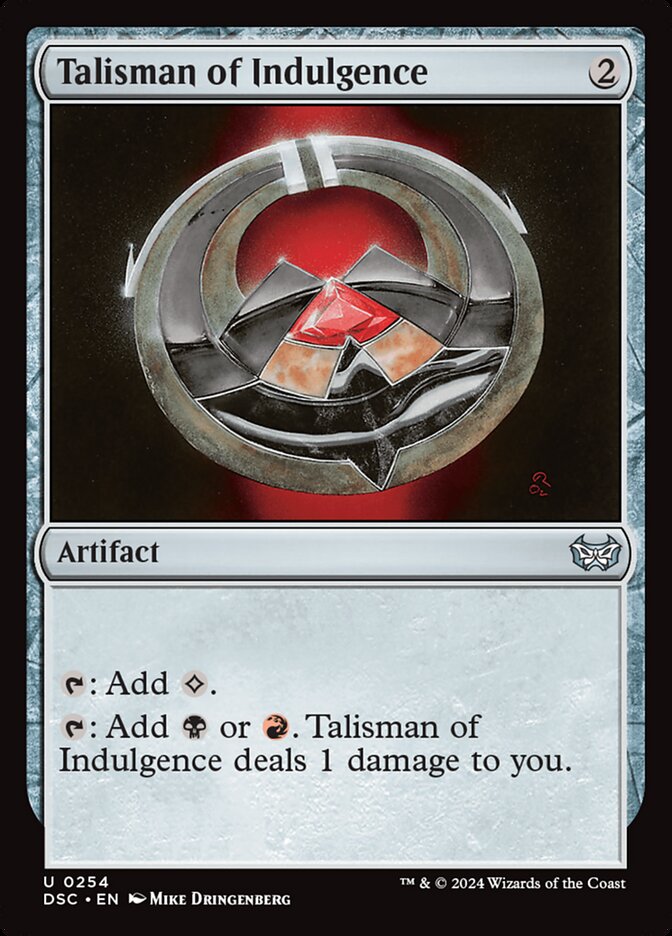 Talismã da Indulgência / Talisman of Indulgence - Magic: The Gathering - MoxLand