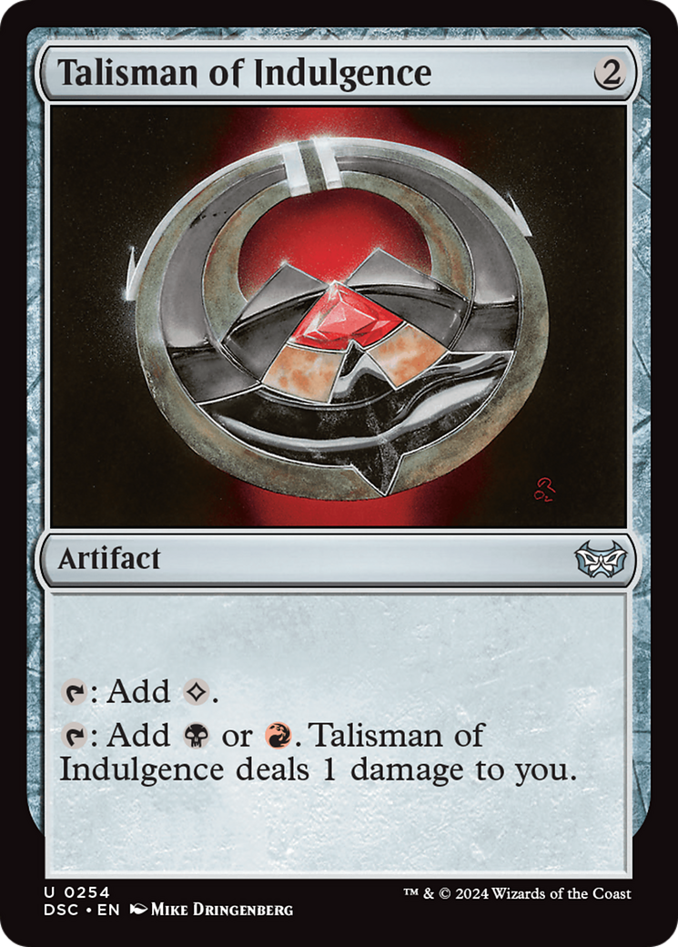 Talismã da Indulgência / Talisman of Indulgence - Magic: The Gathering - MoxLand