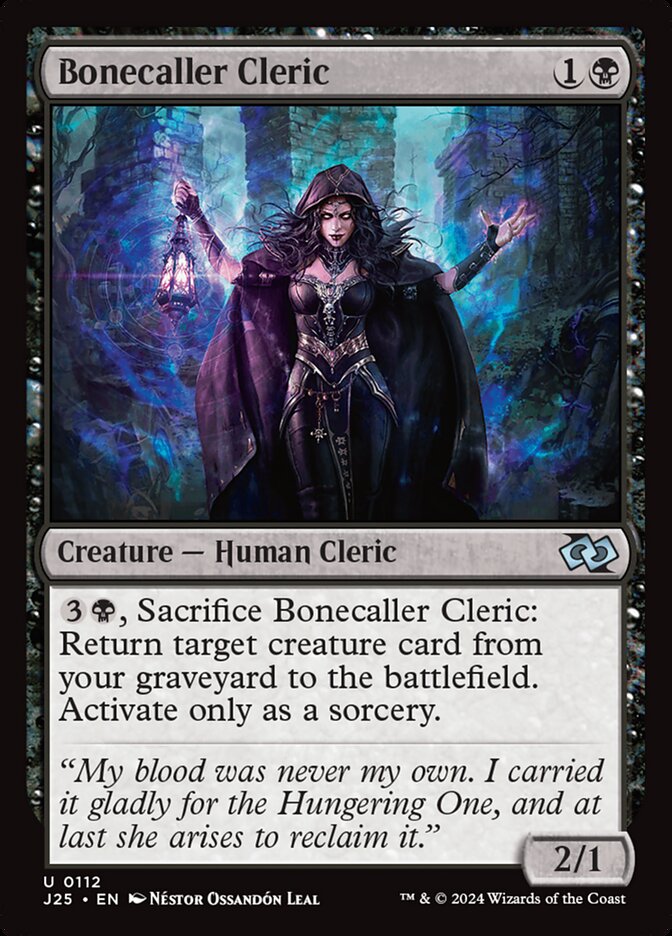 Clériga Convocadora de Ossos / Bonecaller Cleric - Magic: The Gathering - MoxLand