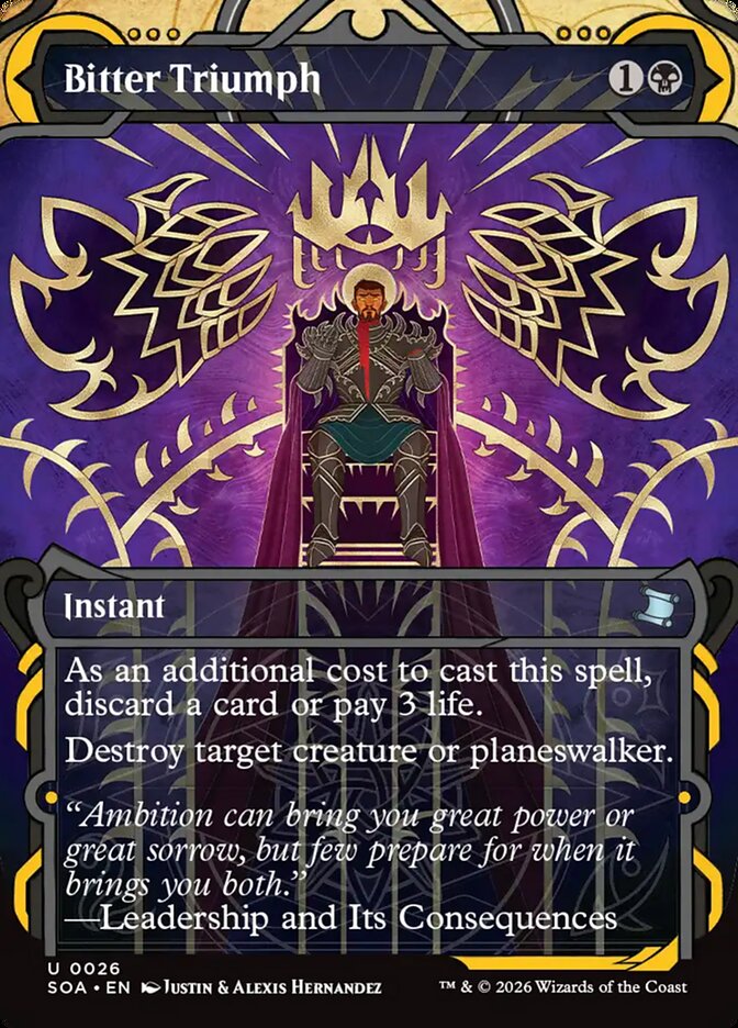 Amargo Triunfo / Bitter Triumph - Magic: The Gathering - MoxLand