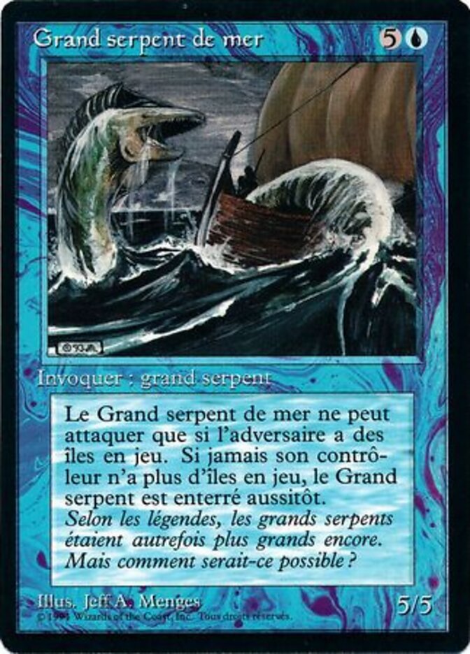 Serpente Marinha / Sea Serpent - Magic: The Gathering - MoxLand