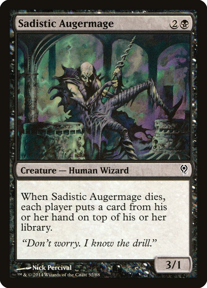 Mago da Verruma Sádico / Sadistic Augermage - Magic: The Gathering - MoxLand