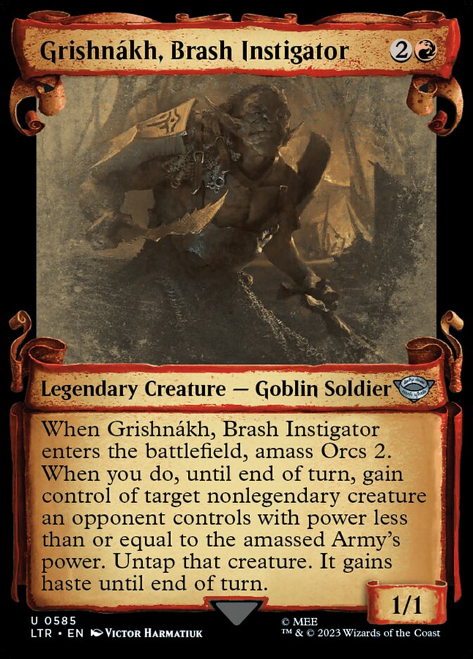 Grishnákh, Instigador Ousado / Grishnákh, Brash Instigator - Magic: The Gathering - MoxLand