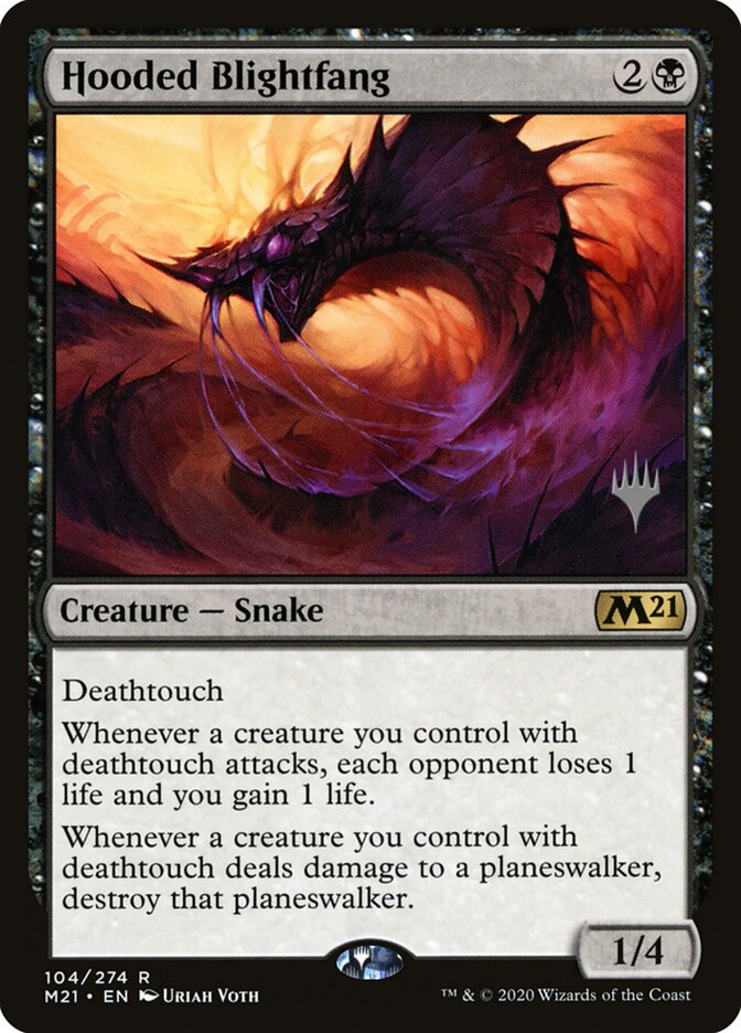 Presa-de-praga de Capelo / Hooded Blightfang - Magic: The Gathering - MoxLand