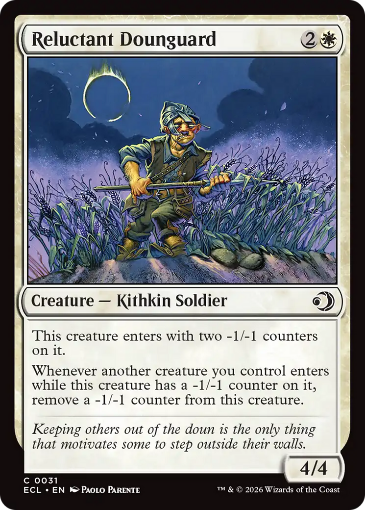 Guarda de Doun Relutante / Reluctant Dounguard - Magic: The Gathering - MoxLand