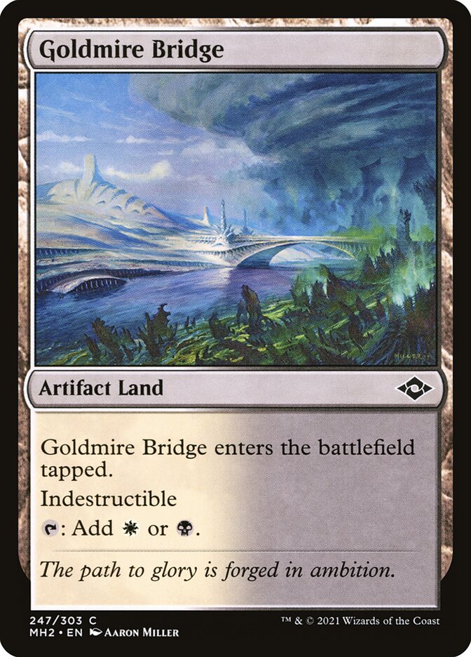 Ponte de Brejáureo / Goldmire Bridge - Magic: The Gathering - MoxLand