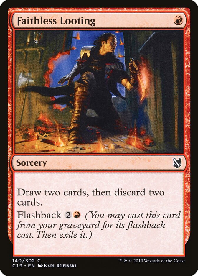 Pilhagem Infiel / Faithless Looting - Magic: The Gathering - MoxLand