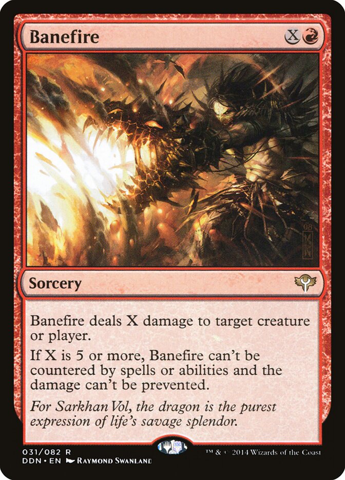 Fogo Devastador / Banefire - Magic: The Gathering - MoxLand