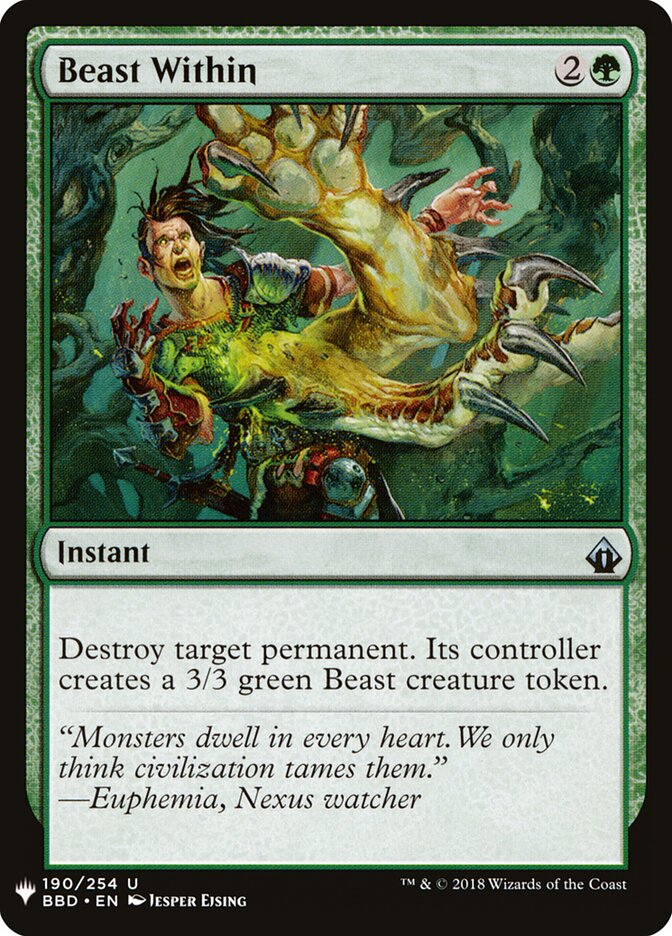 Fera Interior / Beast Within - Magic: The Gathering - MoxLand