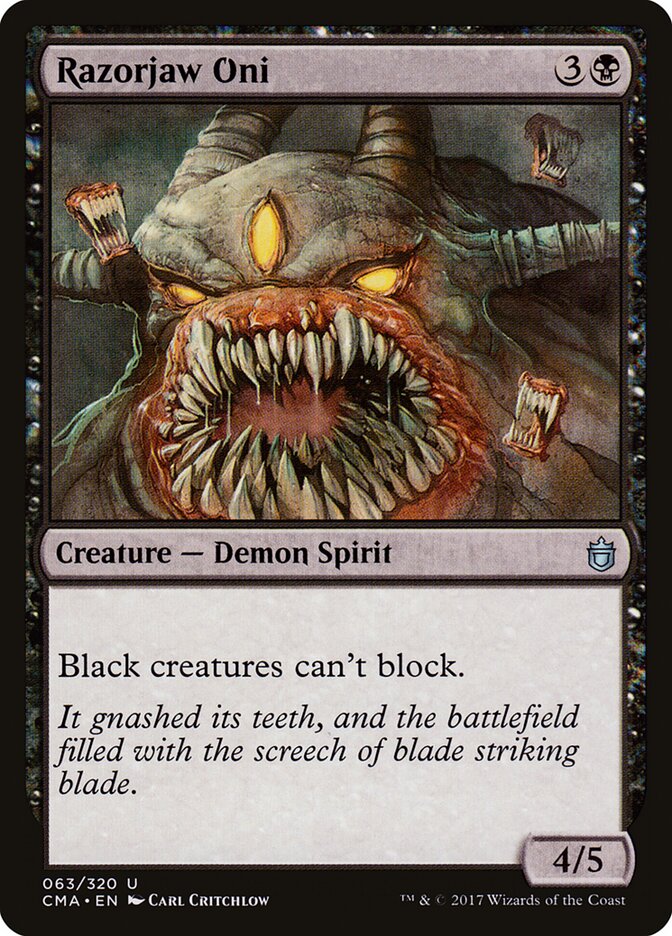Oni Mandíbula-de-Navalha / Razorjaw Oni - Magic: The Gathering - MoxLand