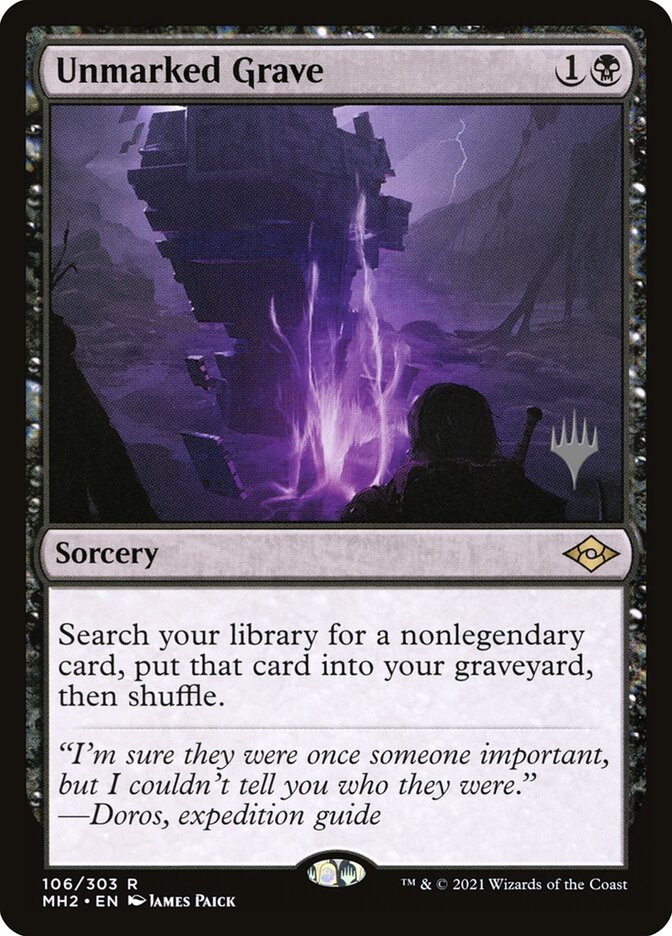 Túmulo Incógnito / Unmarked Grave - Magic: The Gathering - MoxLand