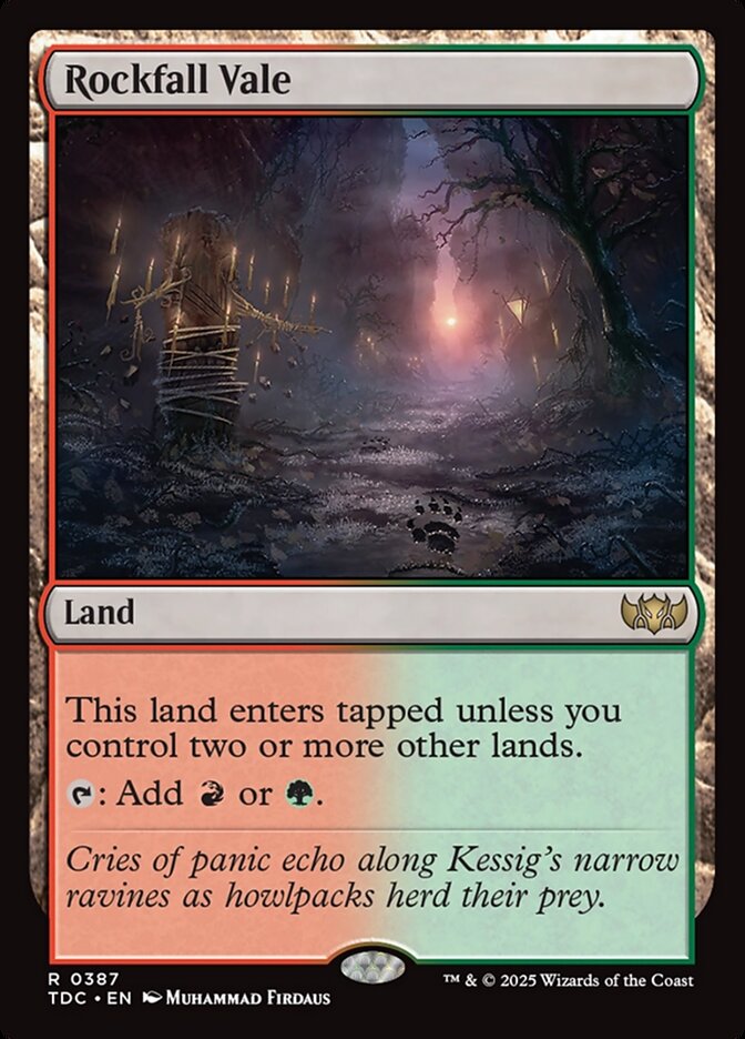 Vale das Pedras Cadentes / Rockfall Vale - Magic: The Gathering - MoxLand