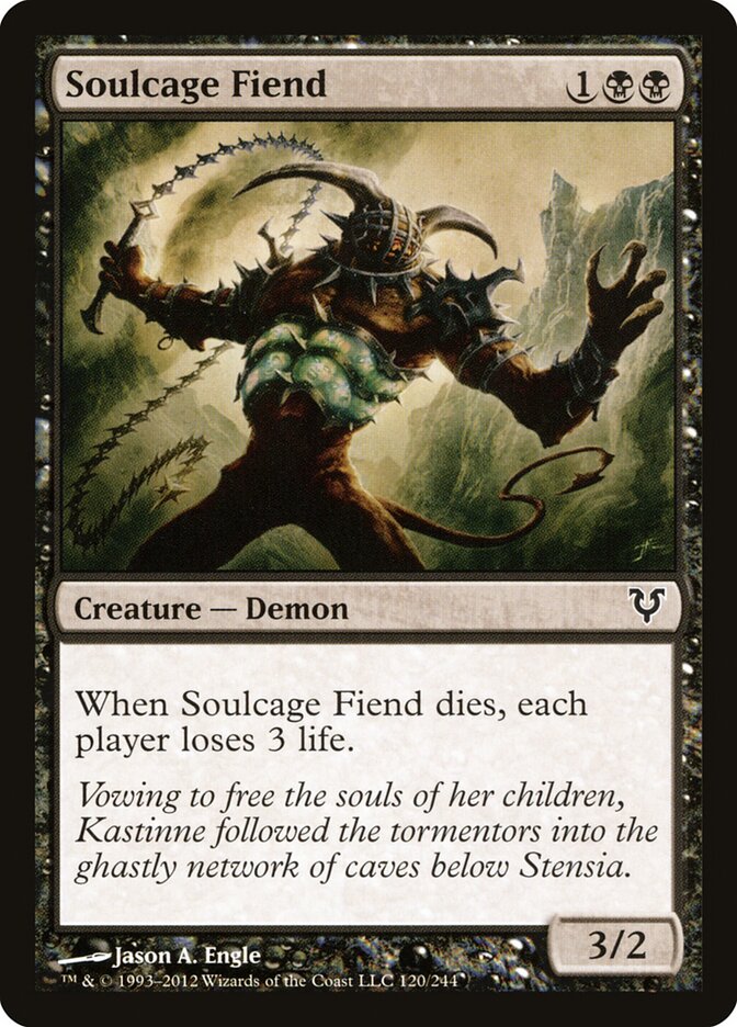 Demônio da Cela das Almas / Soulcage Fiend - Magic: The Gathering - MoxLand
