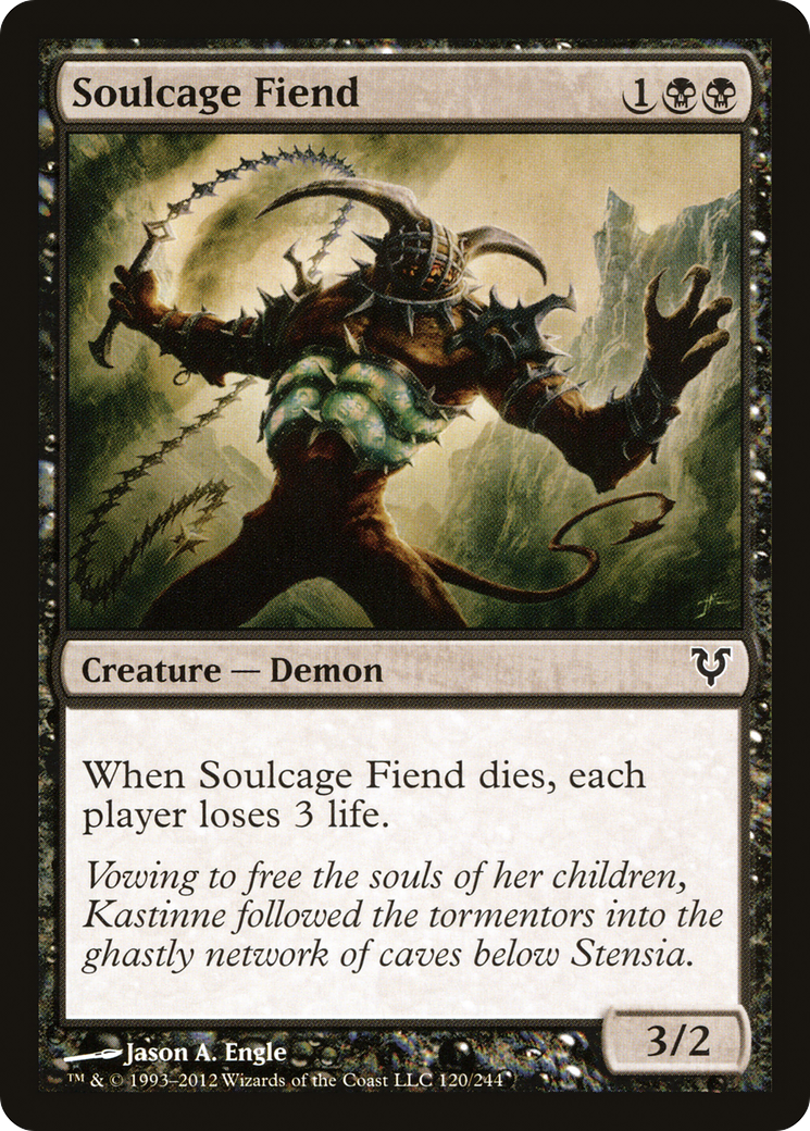 Demônio da Cela das Almas / Soulcage Fiend - Magic: The Gathering - MoxLand