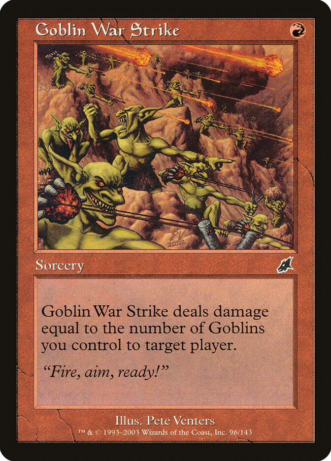 Investida Goblin / Goblin War Strike - Magic: The Gathering - MoxLand