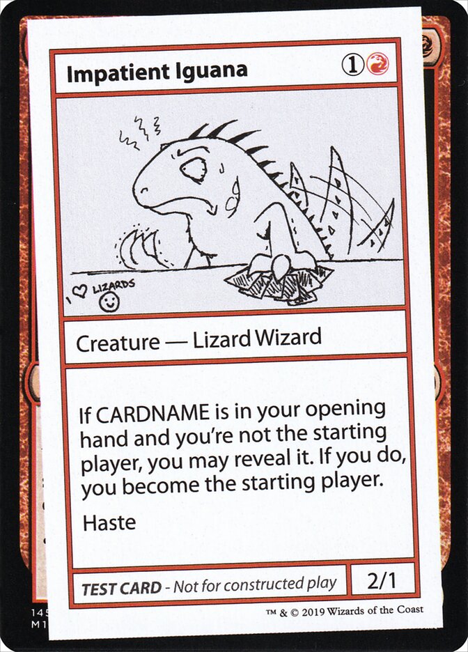 Impatient Iguana - Magic: The Gathering - MoxLand