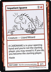 Impatient Iguana - Magic: The Gathering - MoxLand