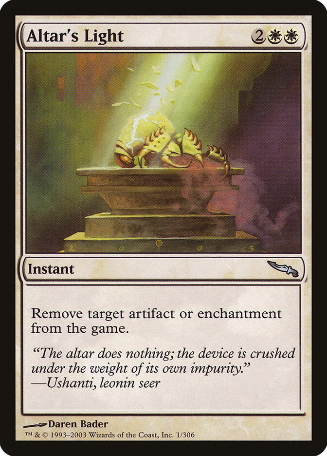 Luz do Altar / Altar's Light - Magic: The Gathering - MoxLand