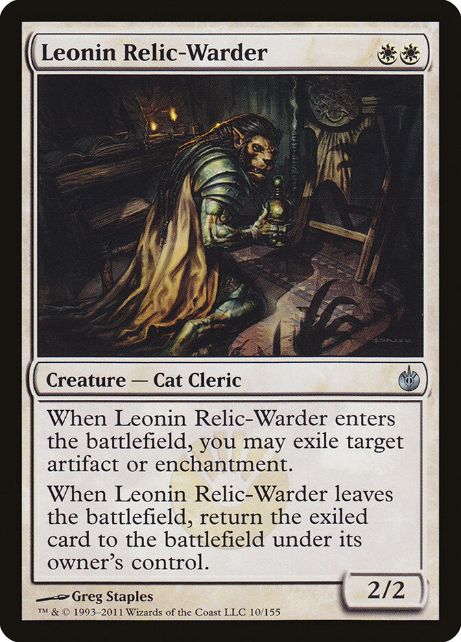 Guarda-Relíquias Leonino / Leonin Relic-Warder - Magic: The Gathering - MoxLand