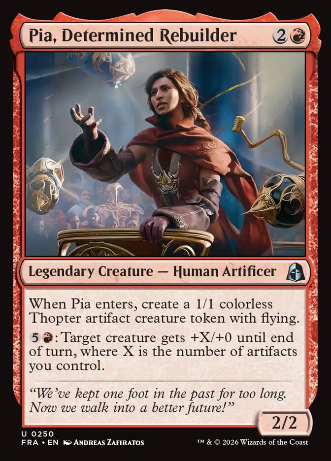 Pia, Determined Rebuilder