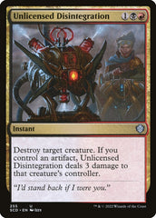 Desintegração Ilícita / Unlicensed Disintegration - Magic: The Gathering - MoxLand