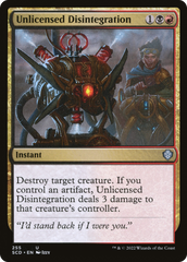 Desintegração Ilícita / Unlicensed Disintegration - Magic: The Gathering - MoxLand