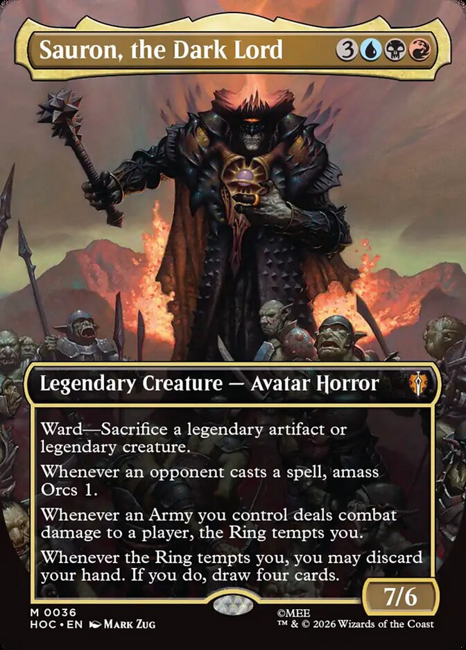 Sauron, o Senhor Sombrio / Sauron, the Dark Lord - Magic: The Gathering - MoxLand