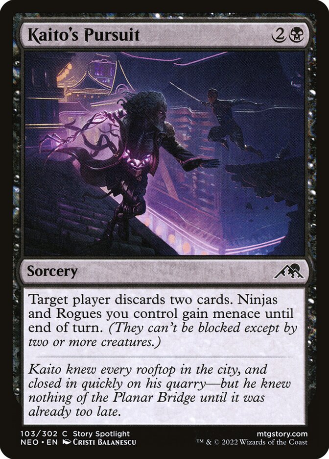 Perseguição de Kaito / Kaito's Pursuit - Magic: The Gathering - MoxLand