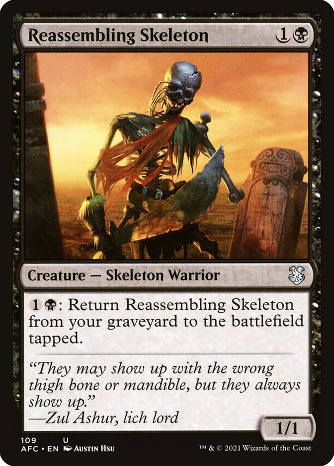 Esqueleto Remontado / Reassembling Skeleton - Magic: The Gathering - MoxLand