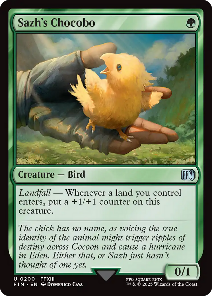 Chocobo de Sazh / Sazh's Chocobo - Magic: The Gathering - MoxLand