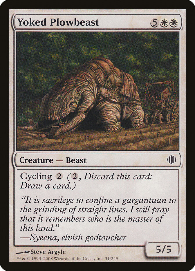 Besta Lavradora Bridada / Yoked Plowbeast - Magic: The Gathering - MoxLand